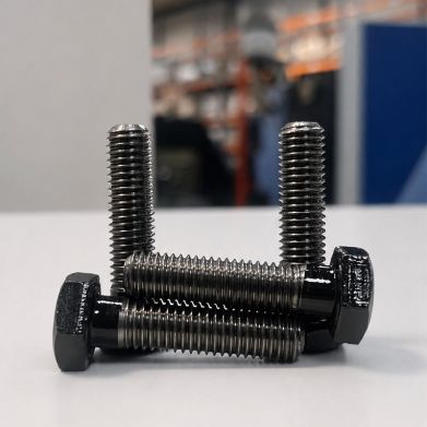 Bespoke M10 x 60/28 DIN 931 Grade 8.8 Hexagon Bolts