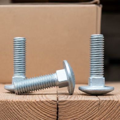 M10 x 35 Grade 8.8 DIN 603 Coach Bolt