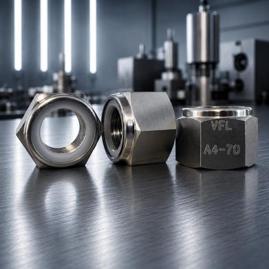 M22 A4-70 DIN 982 Hex Nyloc Nut