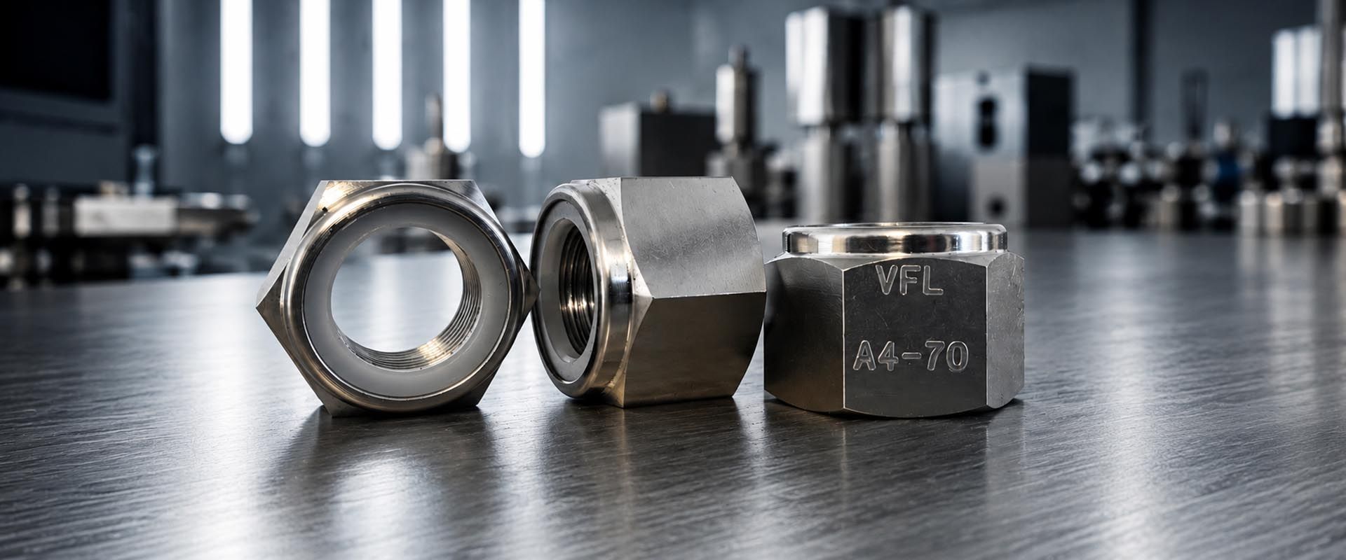 M22 A4-70 DIN 982 Hex Nyloc Nut