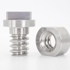 Custom Square Head Flange Screw with Milled Barrel Nut